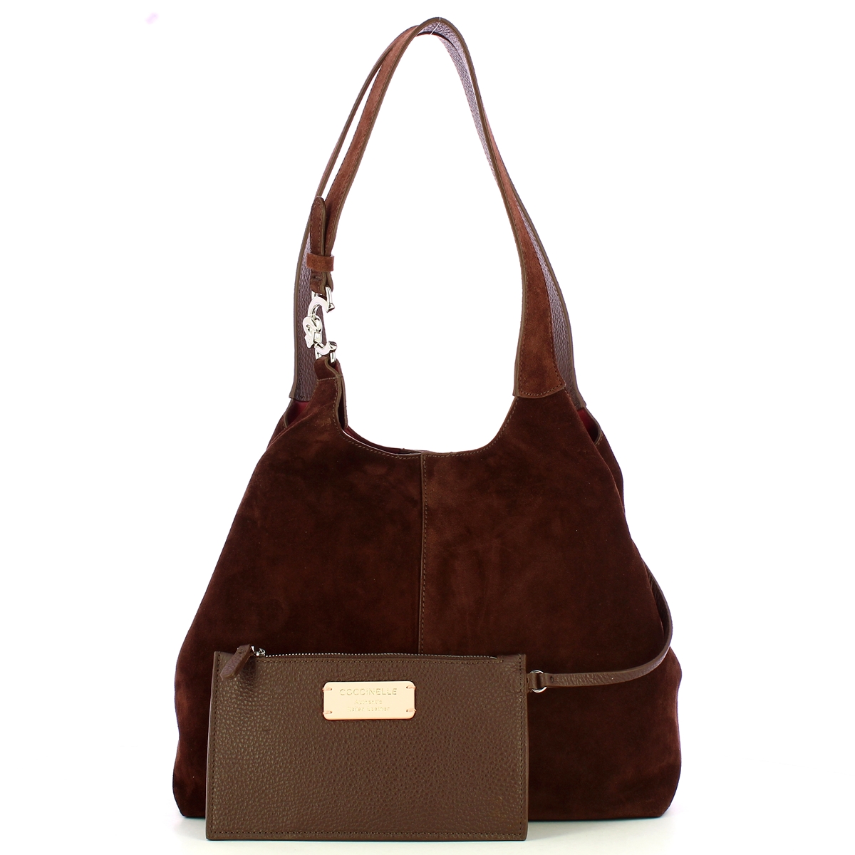 Coccinelle Borsa a spalla C-Easy Suede Brunette - 4 Coccinelle Borsa a spalla C-Easy Suede Brunette - 4