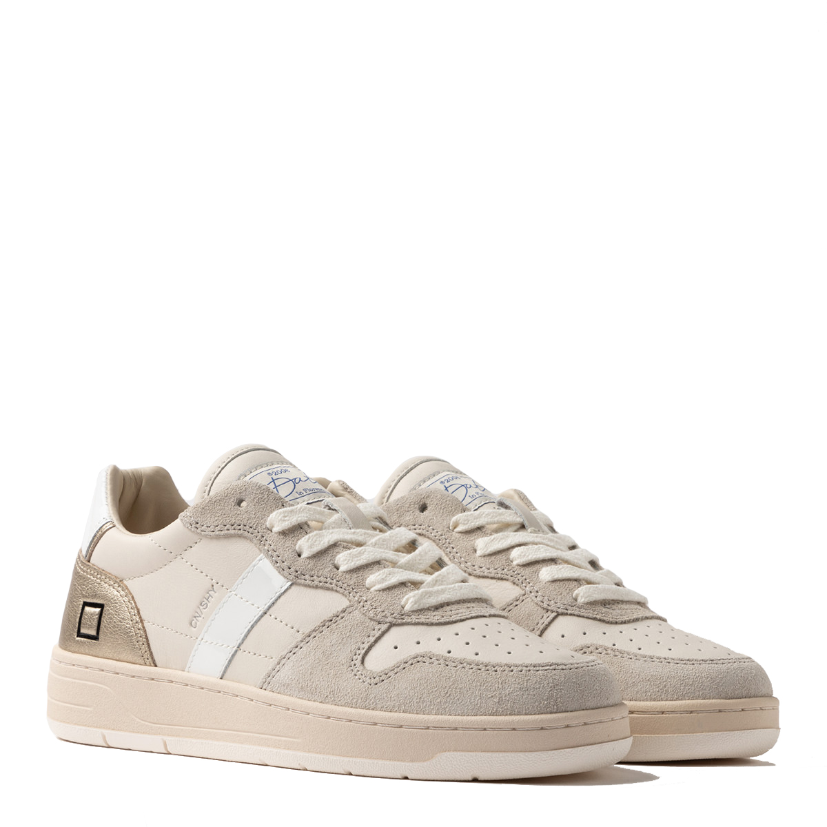 DATE Sneakers Court Shiny White Platinum - 2