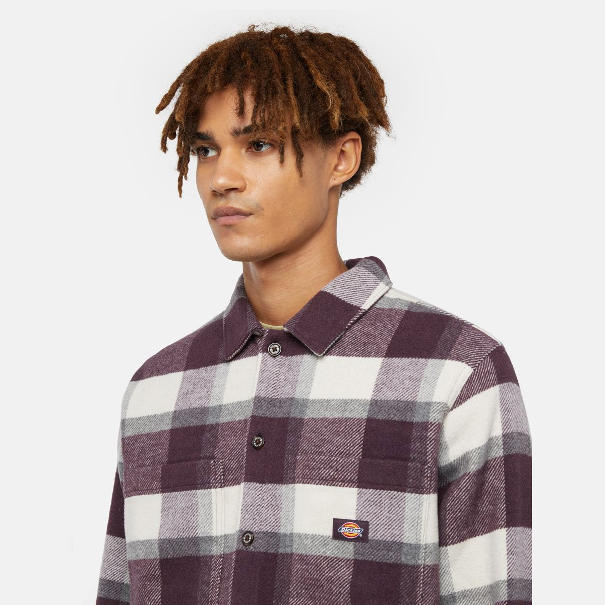 Dickies Camicia Plaid Coaling Plum Perfect - 5