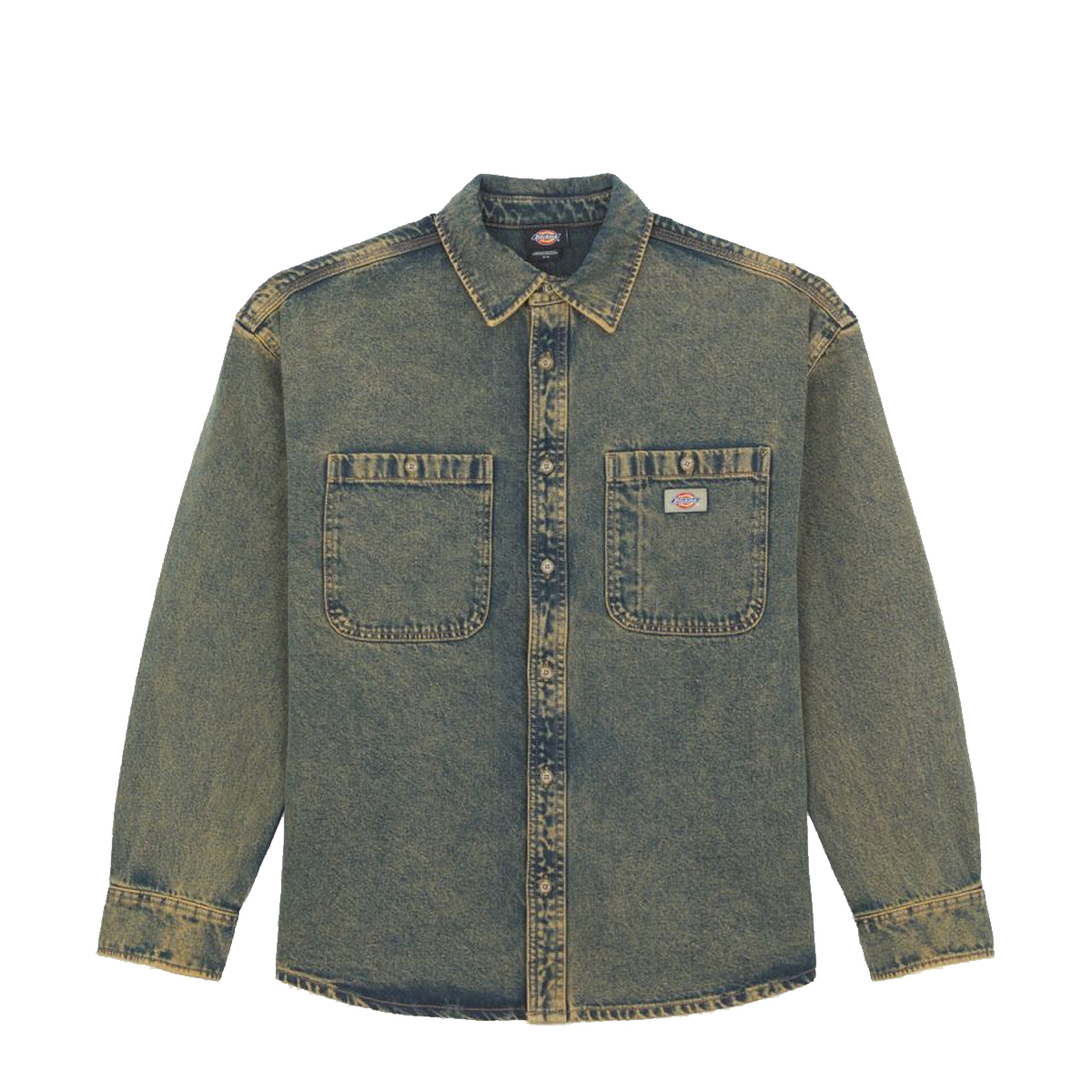 Dickies Camicia di Jeans Houston Yellow Fade Ind - 1