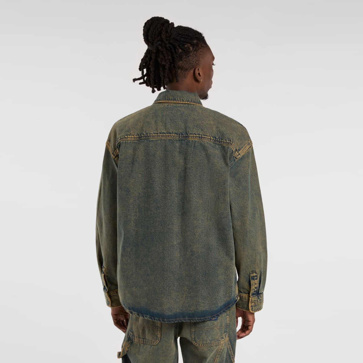 Dickies Camicia di Jeans Houston Yellow Fade Ind - 3