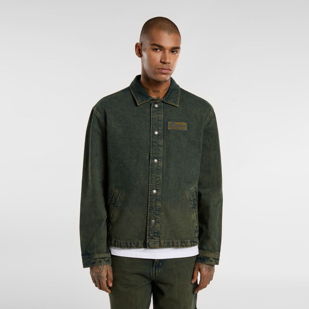 Dickies Giacca Lewistown Denim Green Tone Fade - 2