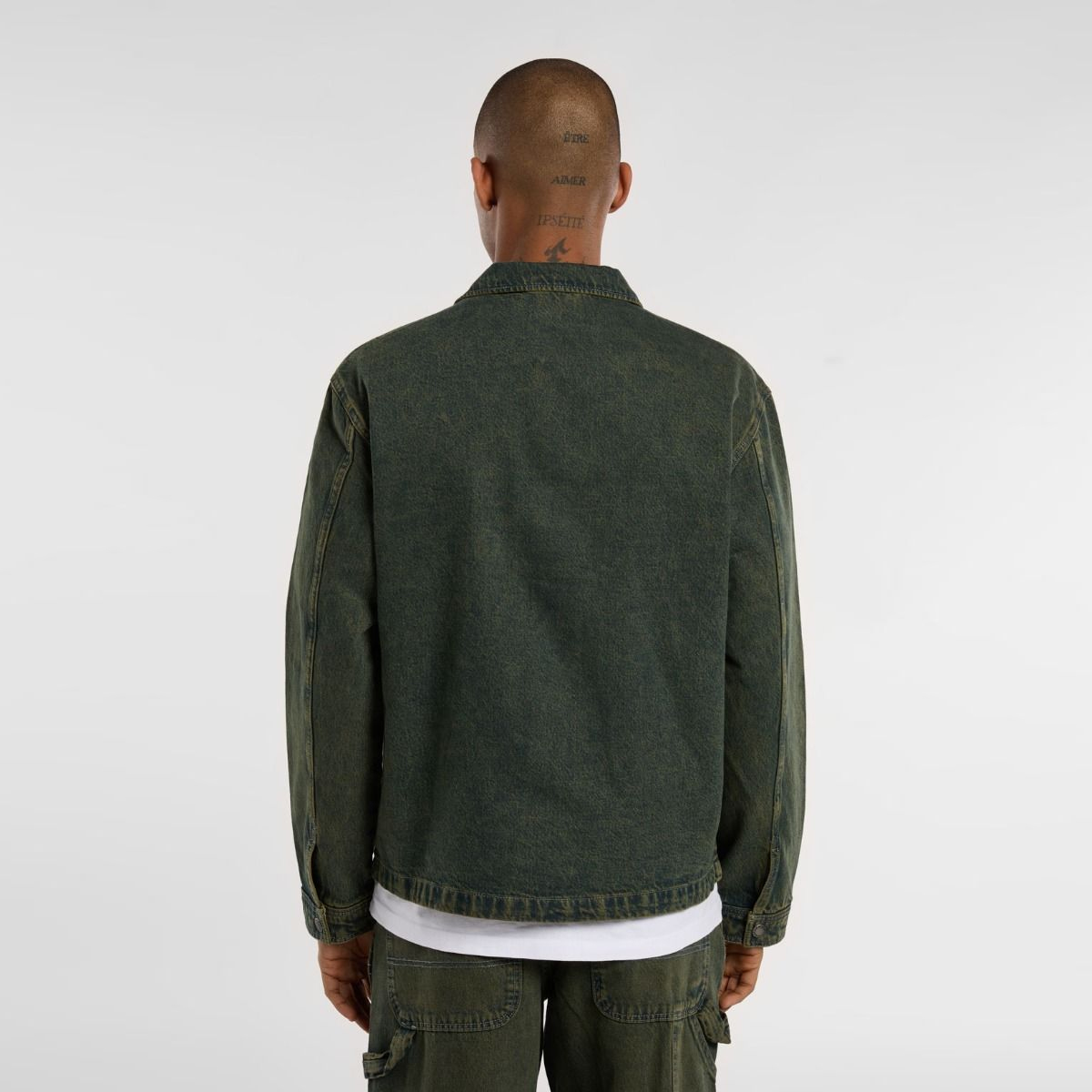 Dickies Giacca Lewistown Denim Green Tone Fade - 3