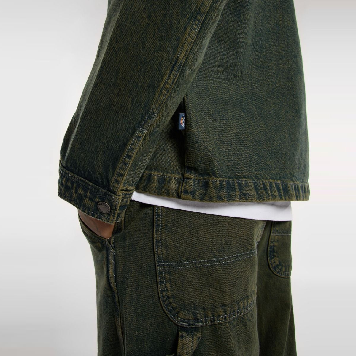Dickies Giacca Lewistown Denim Green Tone Fade - 6