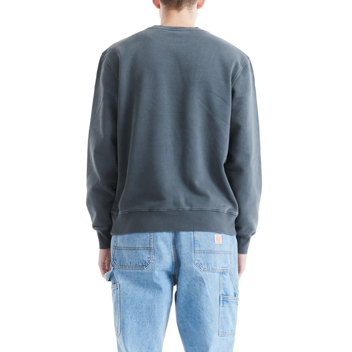 Deus Ex Machina Felpa Shield Garment Dyed Crew Antracite - 4