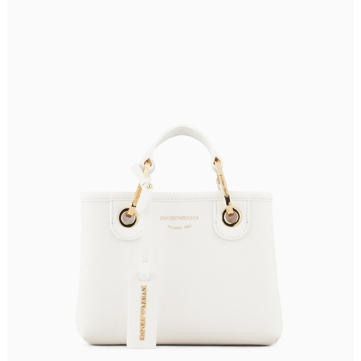 Emporio Armani Mini Borsa a mano MyEA Bianco Cuoio - 1 Emporio Armani Mini Borsa a mano MyEA Bianco Cuoio - 1