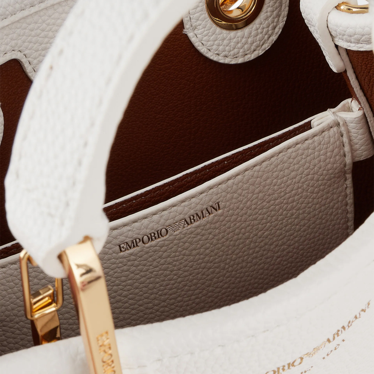 Emporio Armani Mini Borsa a mano MyEA Bianco Cuoio - 5 Emporio Armani Mini Borsa a mano MyEA Bianco Cuoio - 5