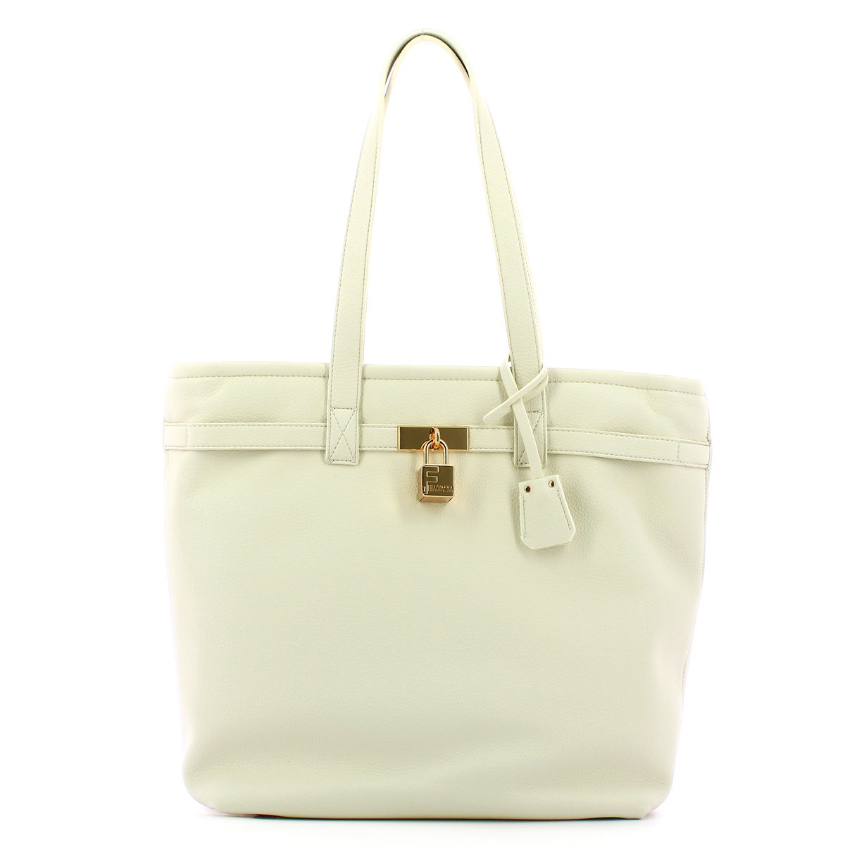 Fracomina Shopper con lucchetto White - 1 Fracomina Shopper con lucchetto White - 1