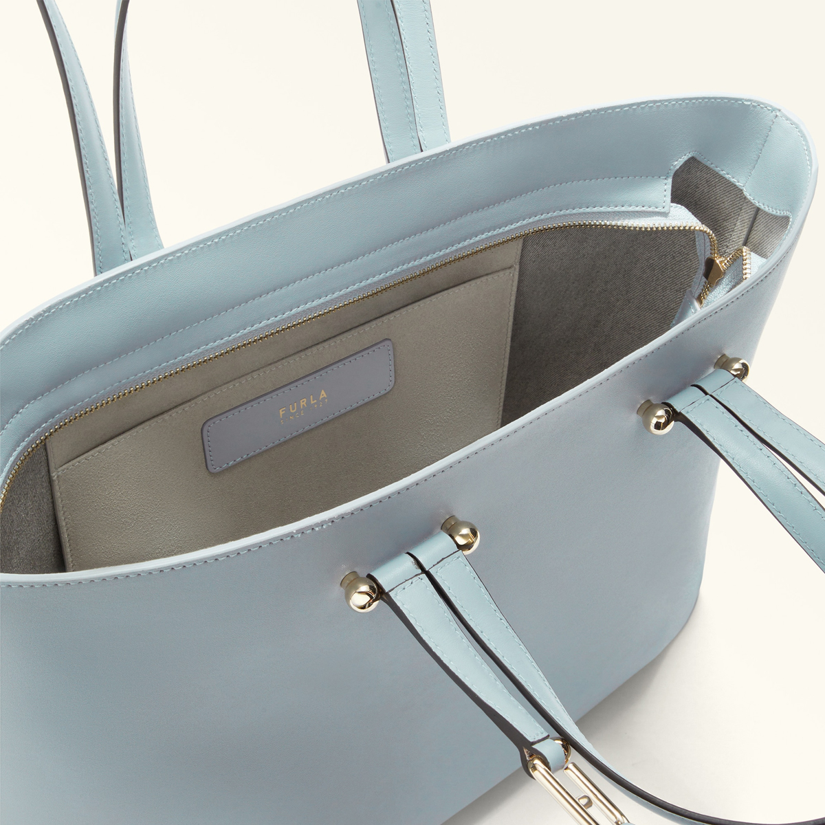 Furla Duetto Large Nuvola Grigio Shopper - 4 Furla Duetto Large Nuvola Grigio Shopper - 4