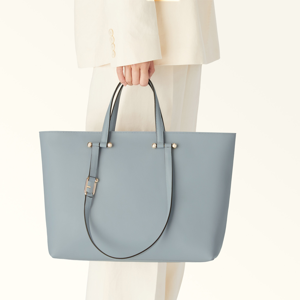 Furla Duetto Large Nuvola Grigio Shopper - 7 Furla Duetto Large Nuvola Grigio Shopper - 7