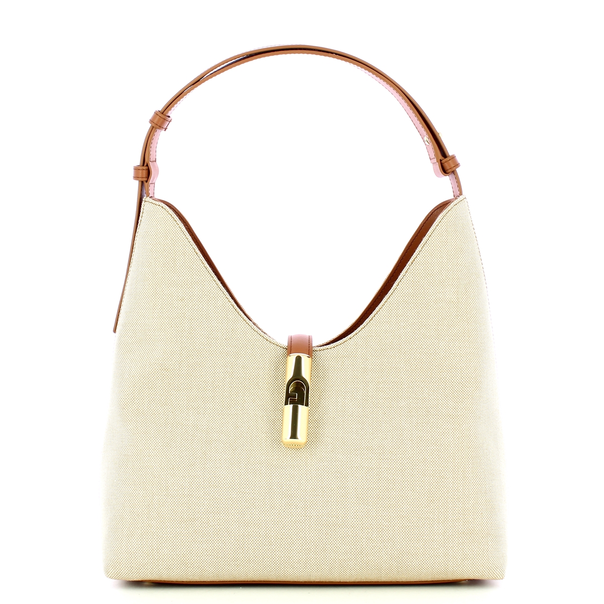 Furla Borsa a spalla Goccia M Natural Brandy - 1 Furla Borsa a spalla Goccia M Natural Brandy - 1