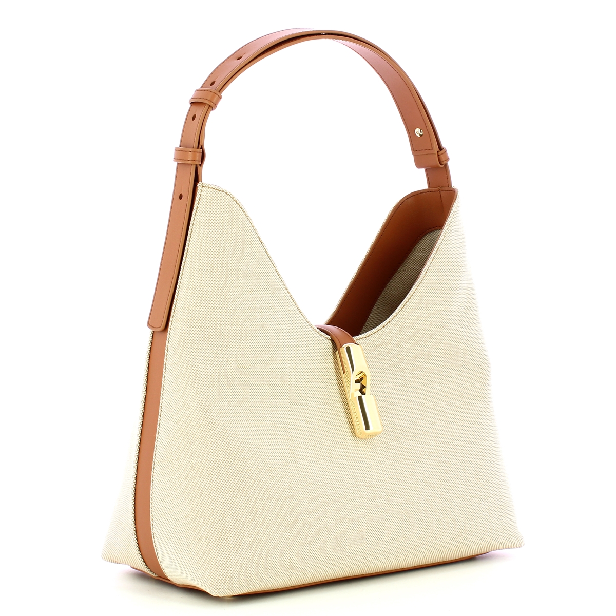 Furla Borsa a spalla Goccia M Natural Brandy - 2 Furla Borsa a spalla Goccia M Natural Brandy - 2