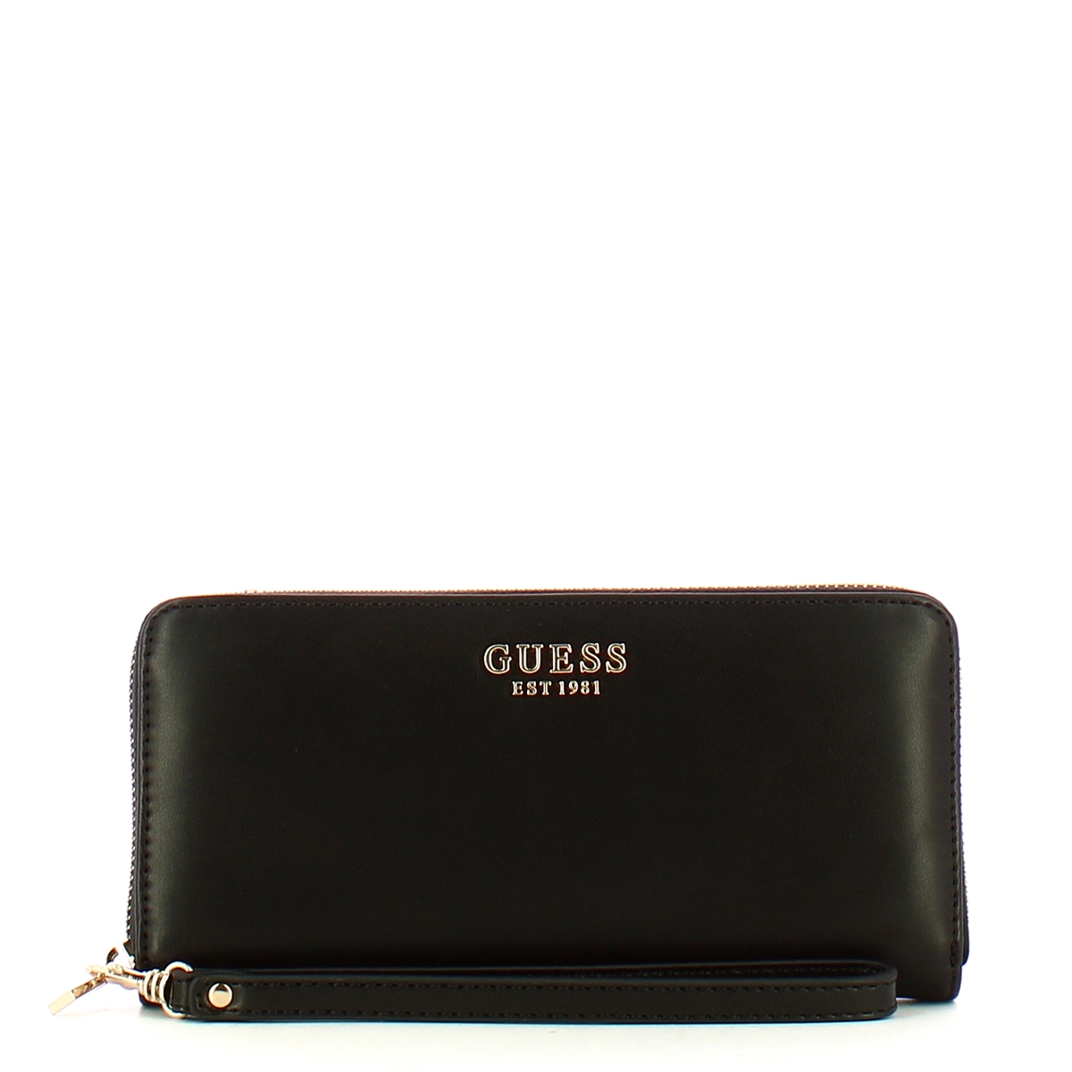 Guess Portafoglio Laurel Large Zip Around Black - 1