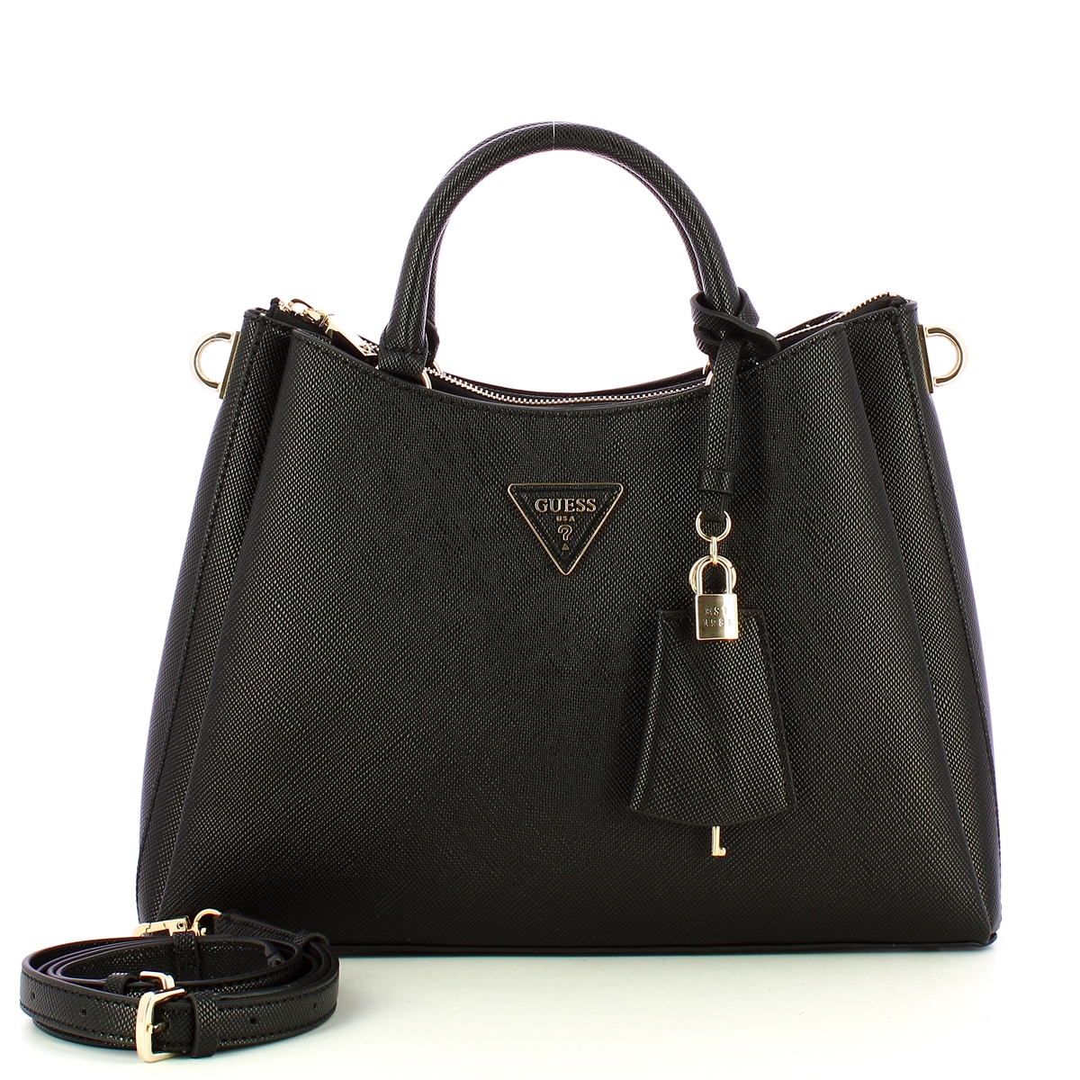 Guess Borsa a mano Eco Jazlynn Black - 4