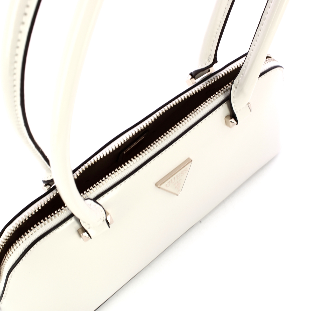 Guess Borsa a spalla Arnela Vernice Bone - 4
