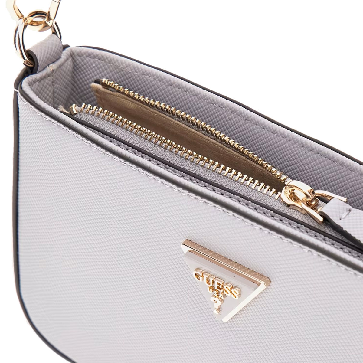 Guess Noelle Mini Lavendar Grey Handbag - 5