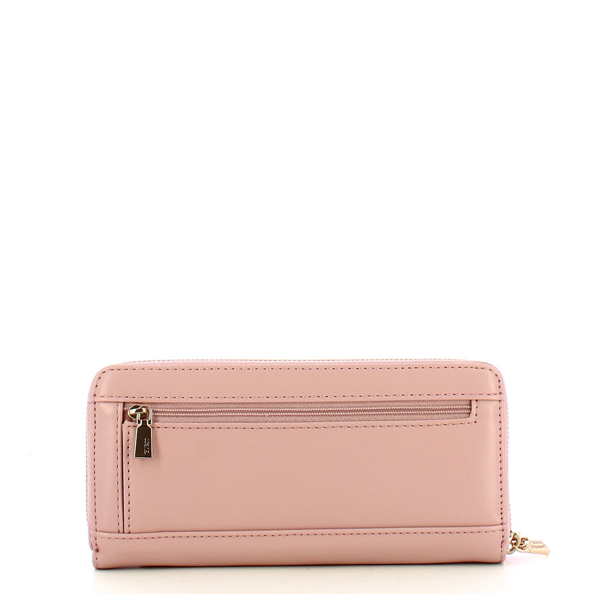 Guess Portafoglio Laurel Large Zip Around Rose - 2