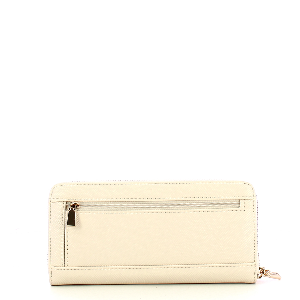 Guess Portafoglio Laurel Large Zip Around Bone - 2