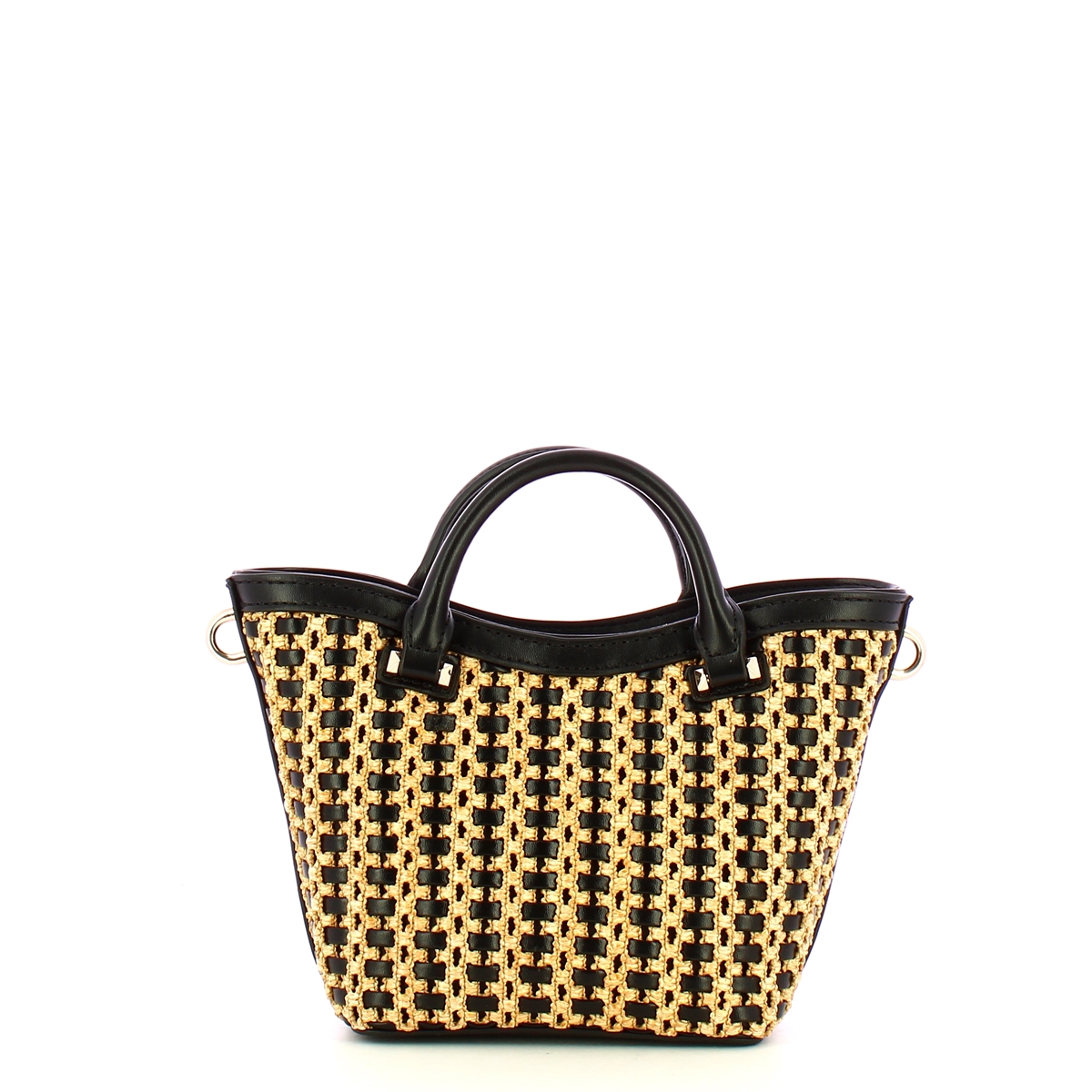 Guess Borsa a mano Atalia Mini Tote Natural Black - 3