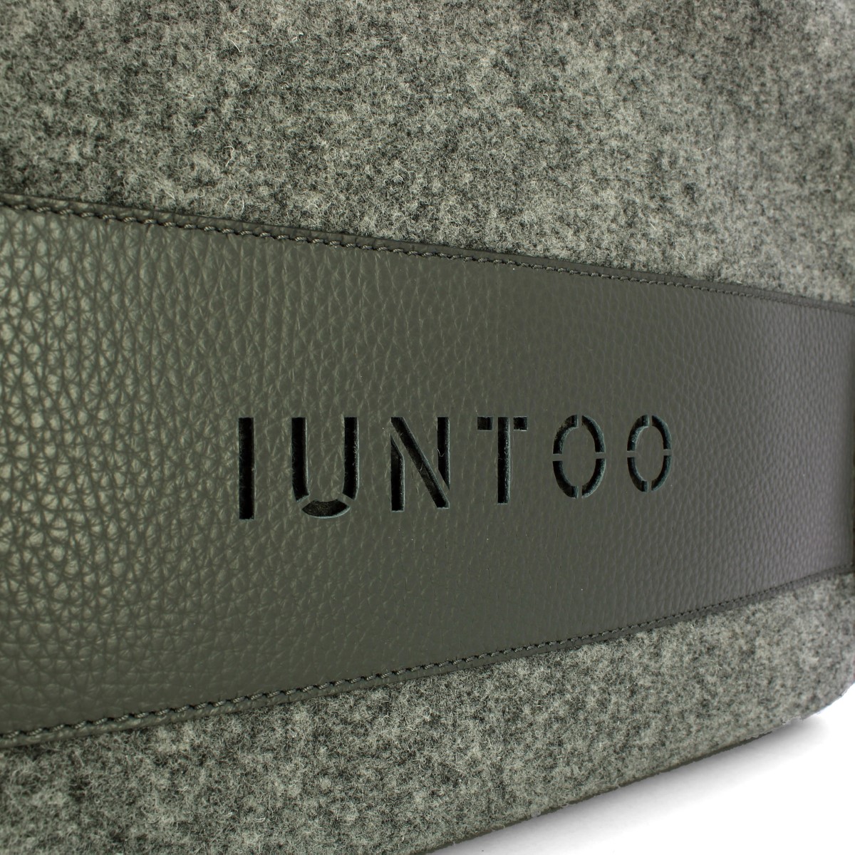 Iuntoo Shopper Grande Caldo Essenziale Grigio Lana Cotta Grigio - 5