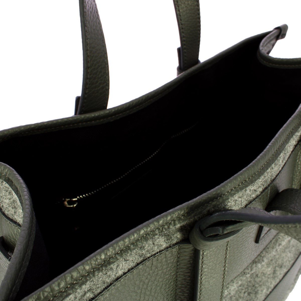 Iuntoo Shopper Grande Caldo Essenziale Grigio Lana Cotta Grigio - 6