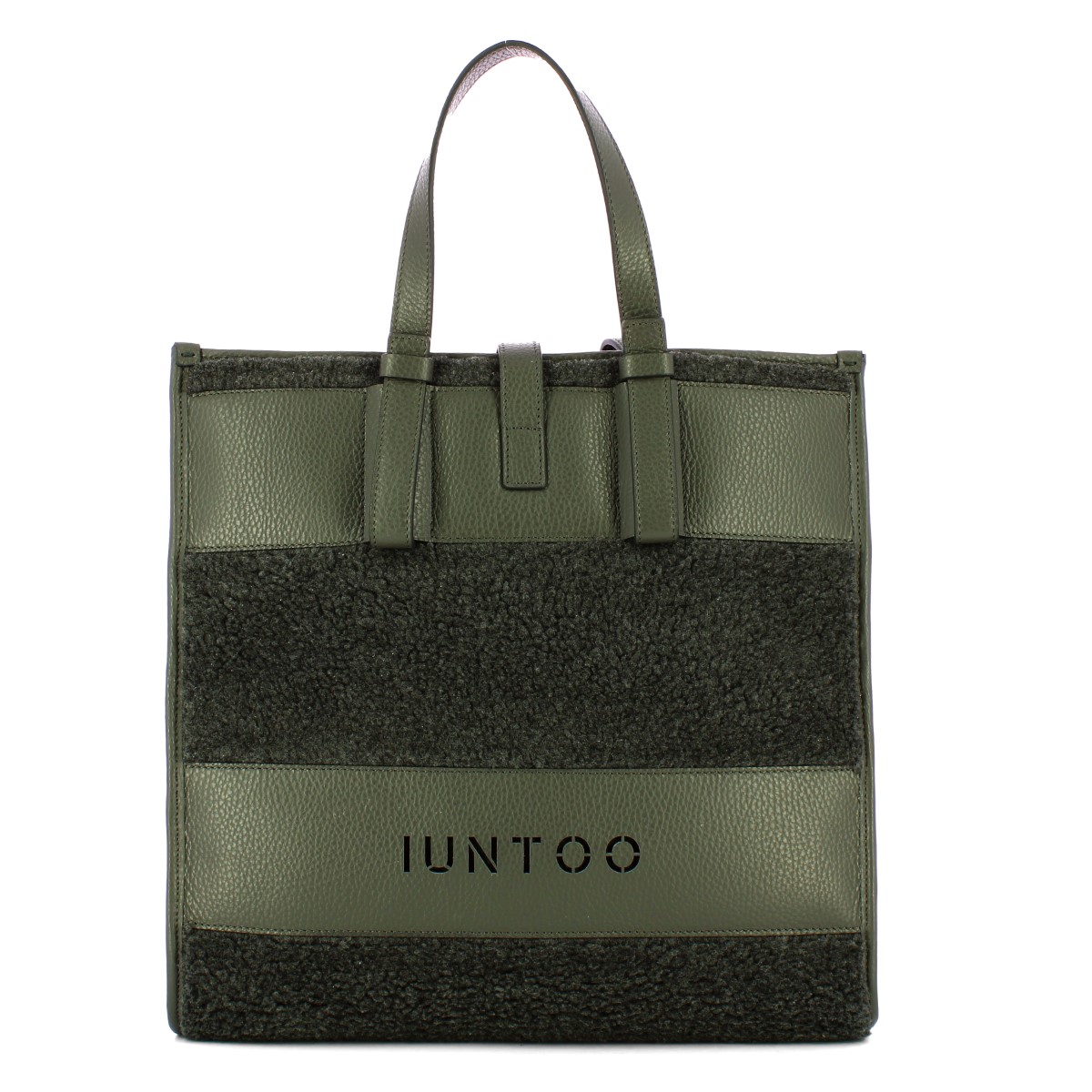 Iuntoo Shopper Grande Orsetto Essenziale Grigio Teddy Grigio - 1