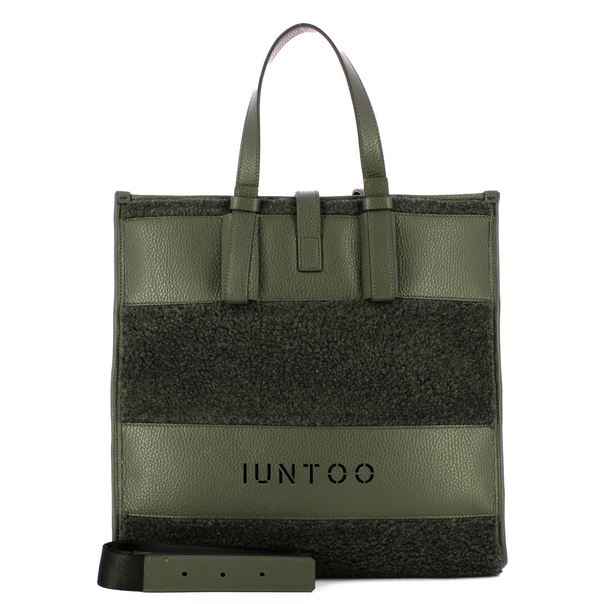 Iuntoo Shopper Grande Orsetto Essenziale Grigio Teddy Grigio - 4