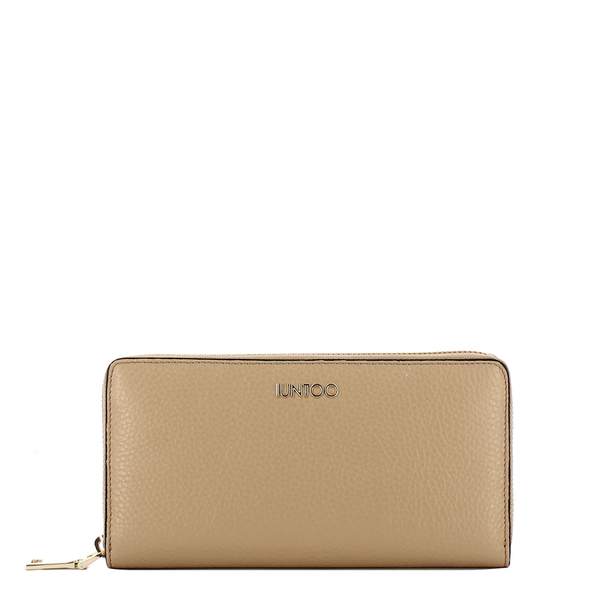 Iuntoo Portafoglio con zip Grande Armonia Cammello - 1