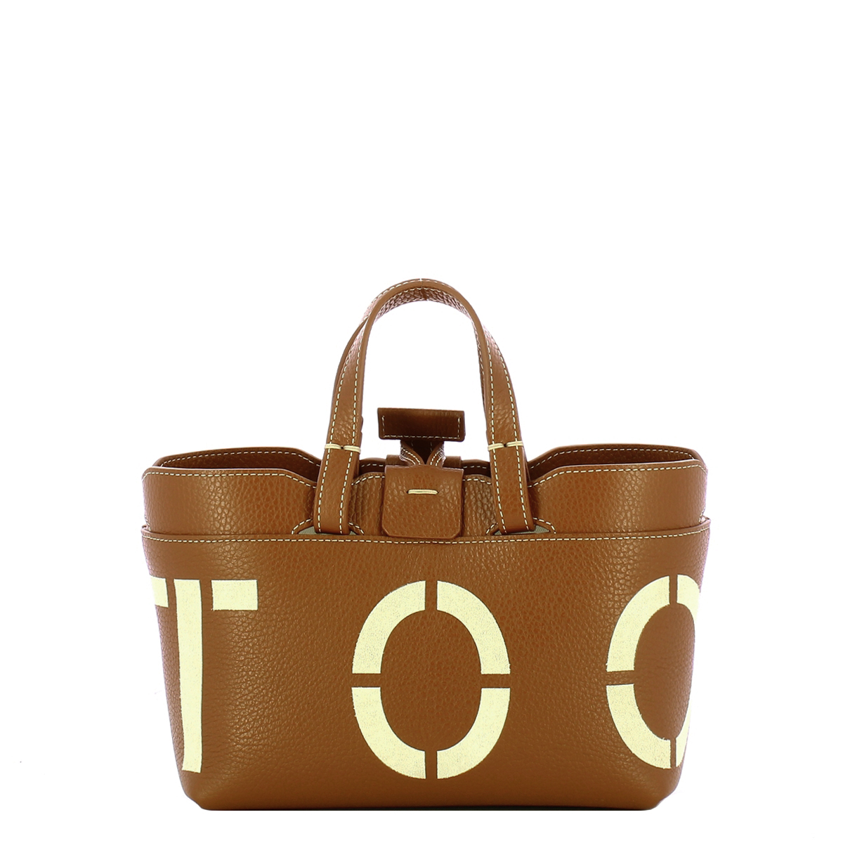 Iuntoo Shopping Sibilla Mini Logo Cuoio+Panna - 3