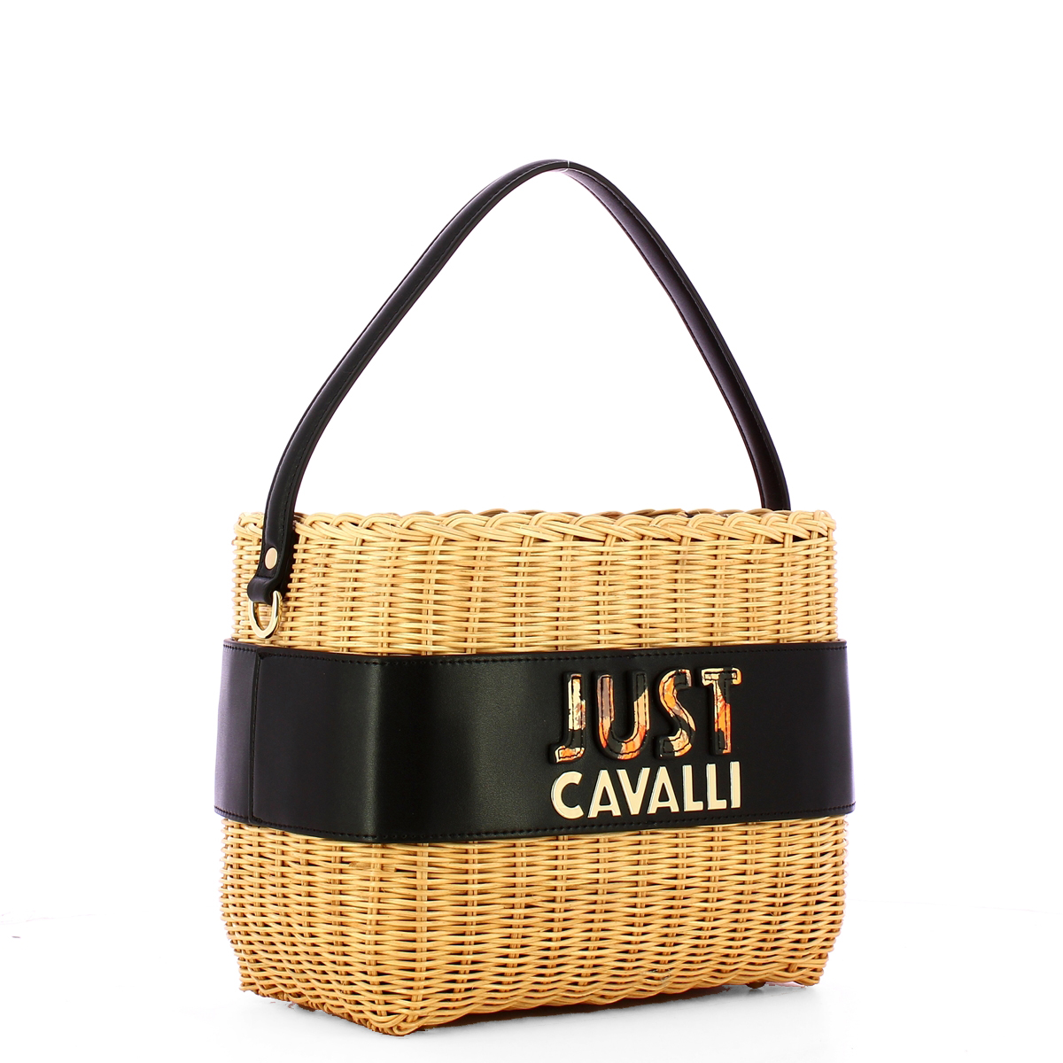 Just Cavalli Borsa a mano Cut Out in paglia Natural - 2