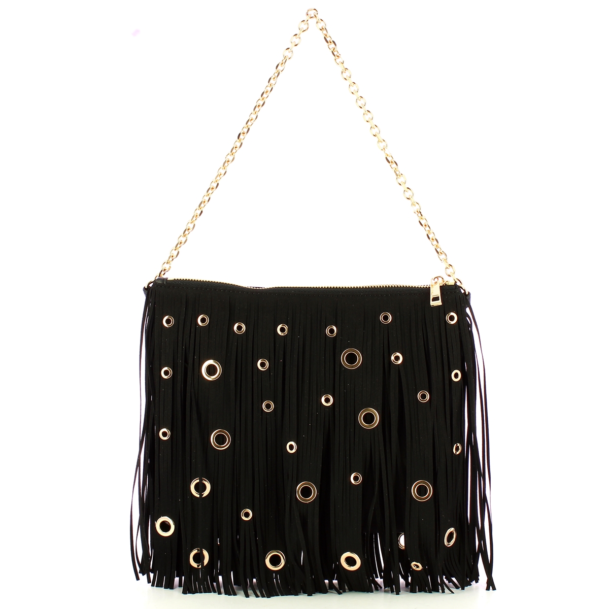 La Carrie Pochette Night Edition Fringes Black - 1 La Carrie Pochette Night Edition Fringes Black - 1