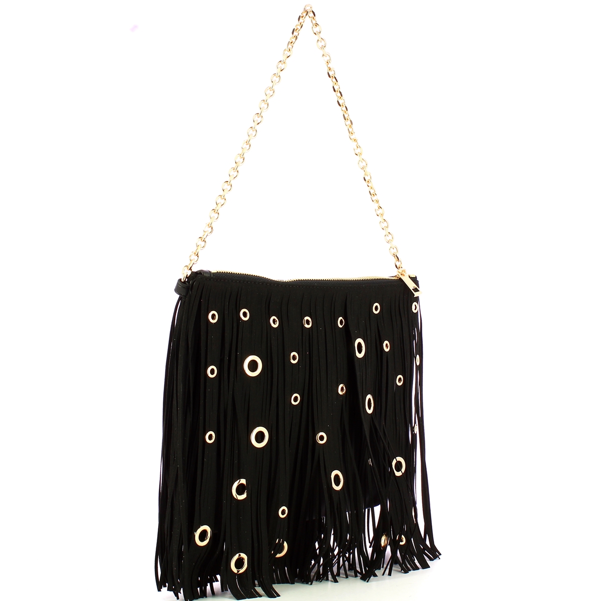 La Carrie Pochette Night Edition Fringes Black - 2 La Carrie Pochette Night Edition Fringes Black - 2