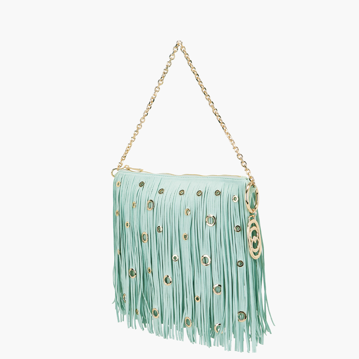 La Carrie Pochette Night Edition Fringes Mint - 2 La Carrie Pochette Night Edition Fringes Mint - 2