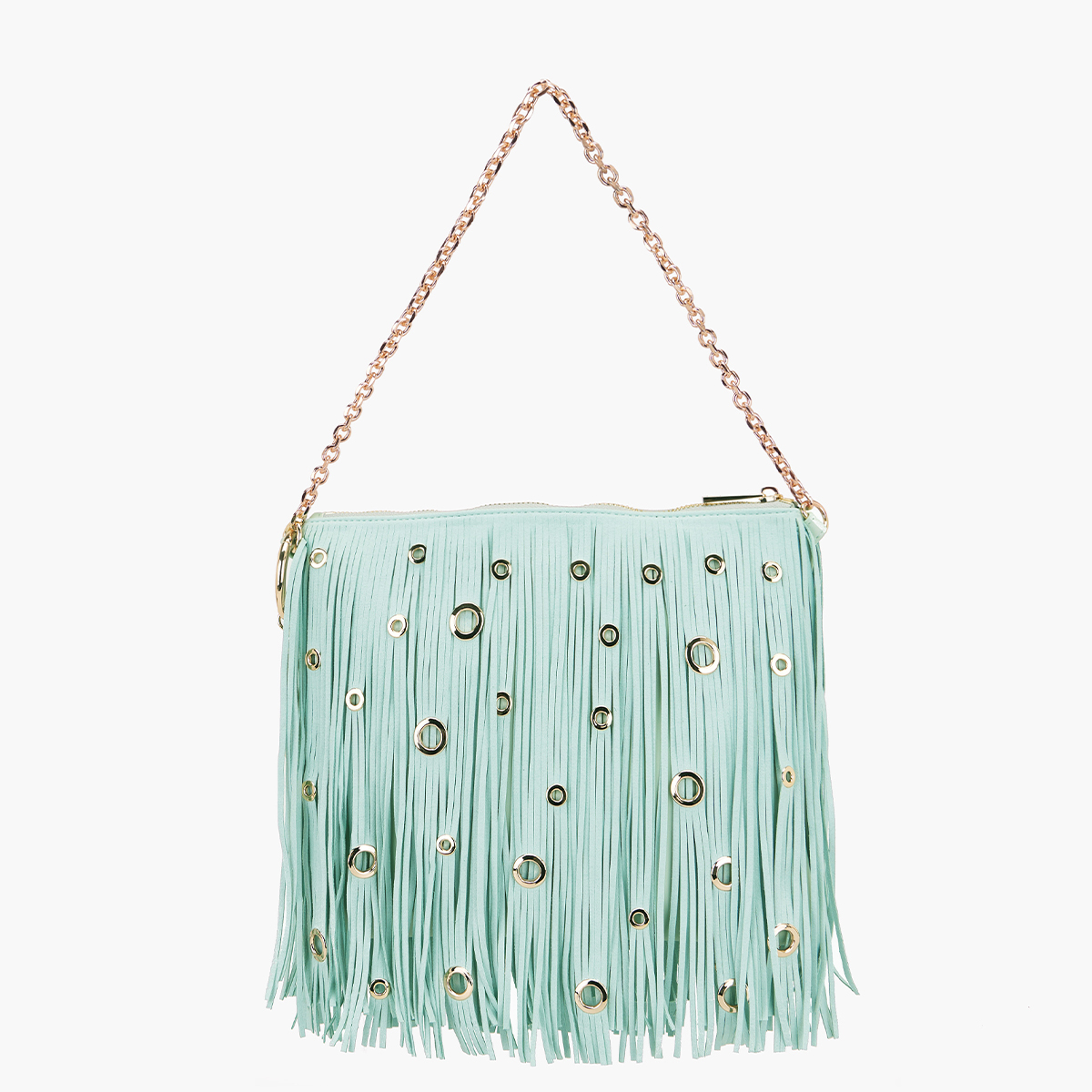 La Carrie Pochette Night Edition Fringes Mint - 3 La Carrie Pochette Night Edition Fringes Mint - 3