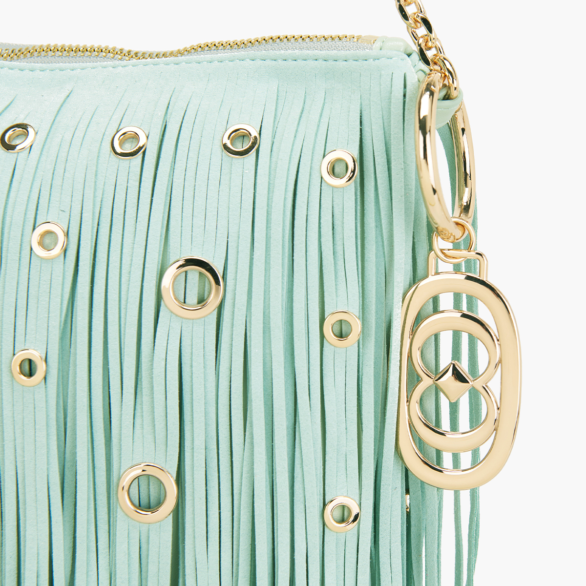 La Carrie Pochette Night Edition Fringes Mint - 4 La Carrie Pochette Night Edition Fringes Mint - 4