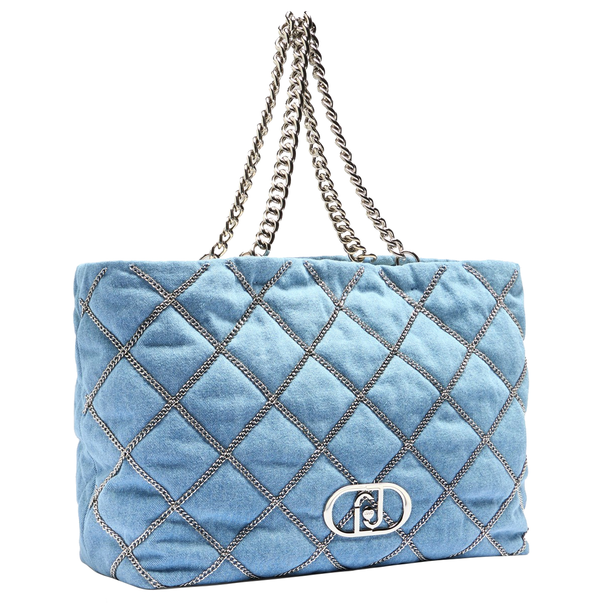 Liu Jo Borsa a spalla con catena Light Denim - 3