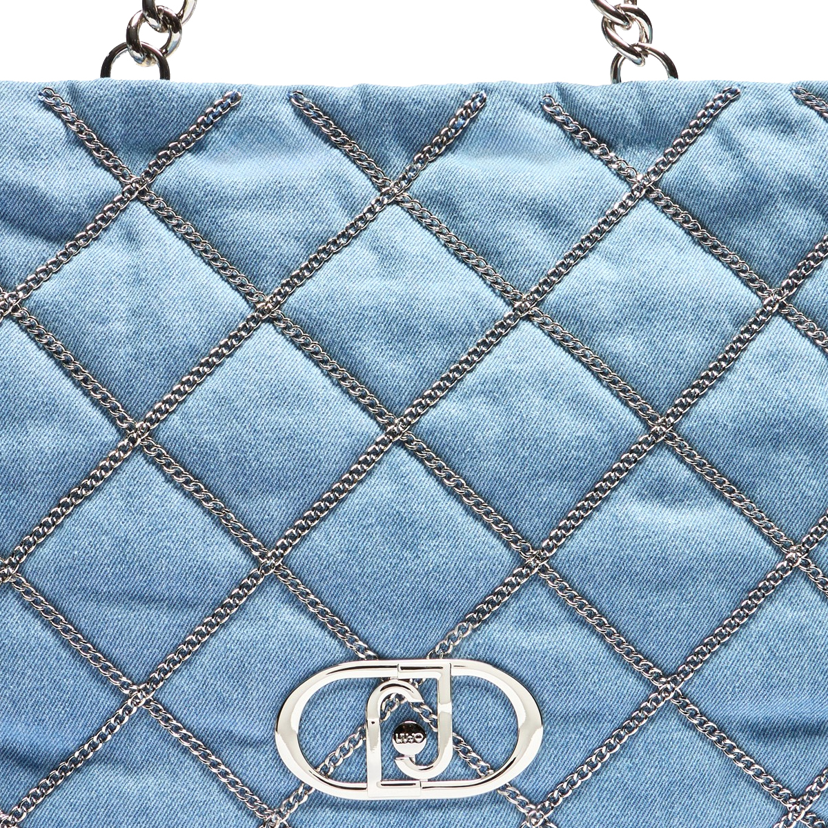 Liu Jo Borsa a spalla con catena Light Denim - 6