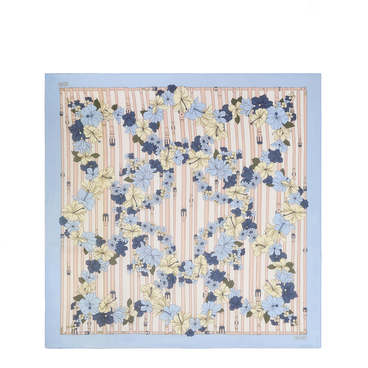 Liu Jo Foulard con stampa floreale Cielo - 3