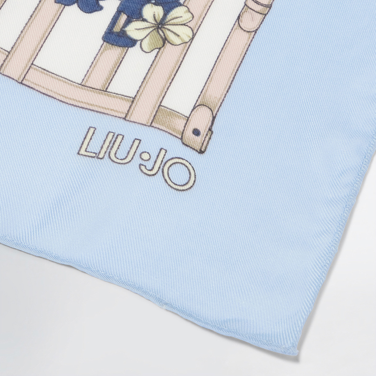 Liu Jo Foulard con stampa floreale Cielo - 4