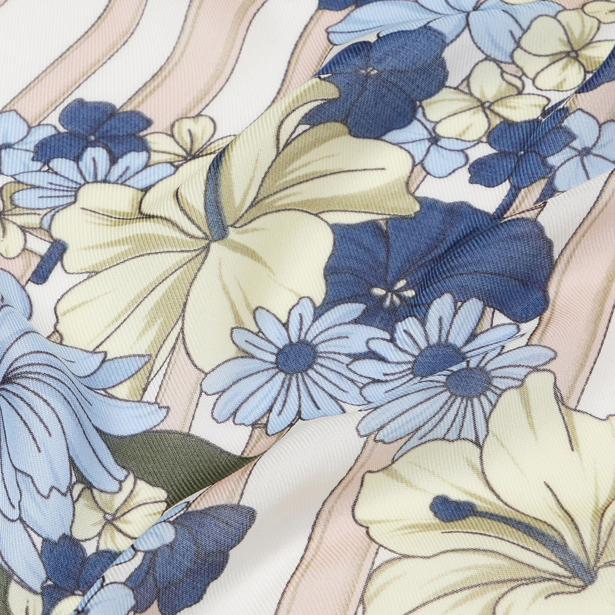 Liu Jo Foulard con stampa floreale Cielo - 5