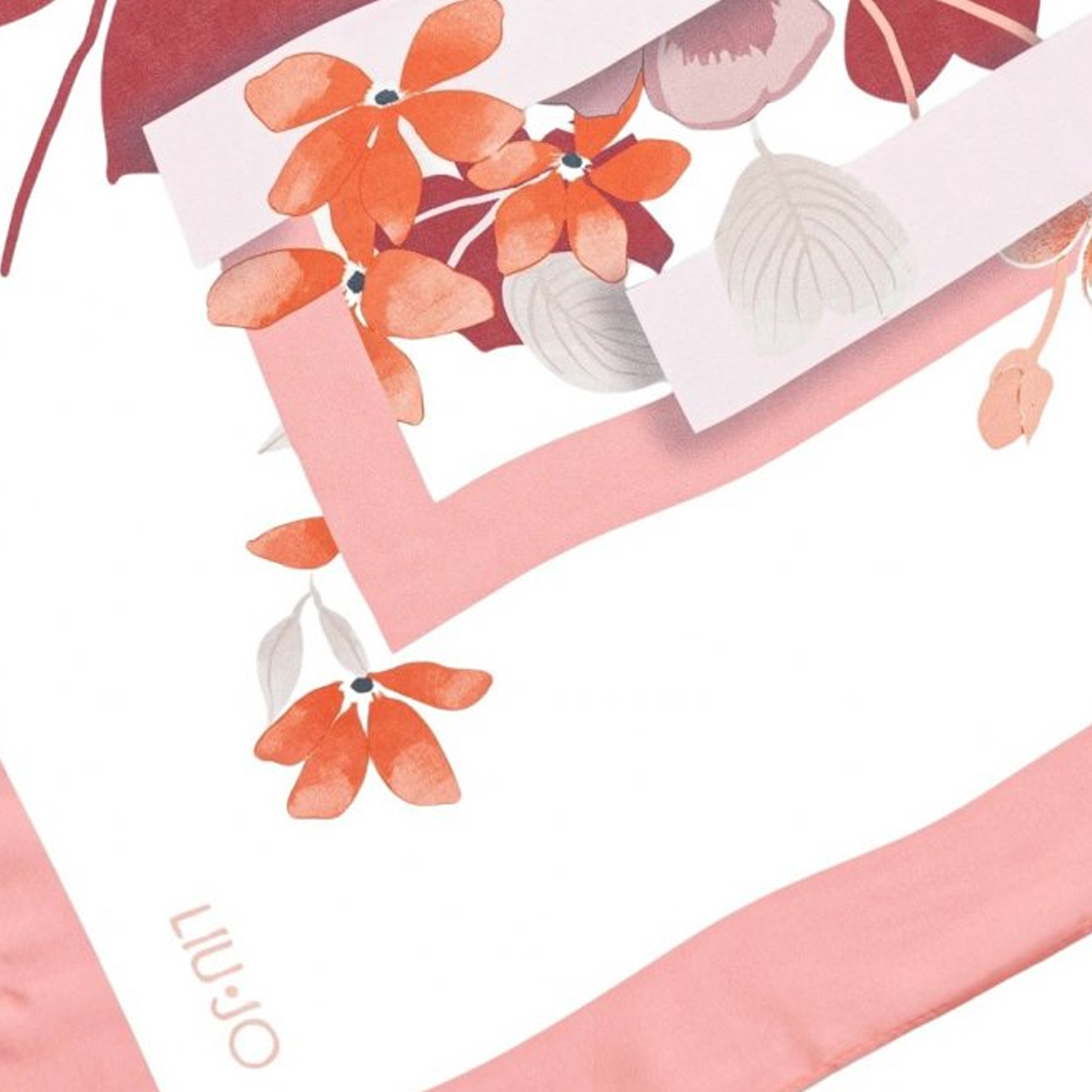 Liu Jo Foulard Cloudy Coral with logo - 2