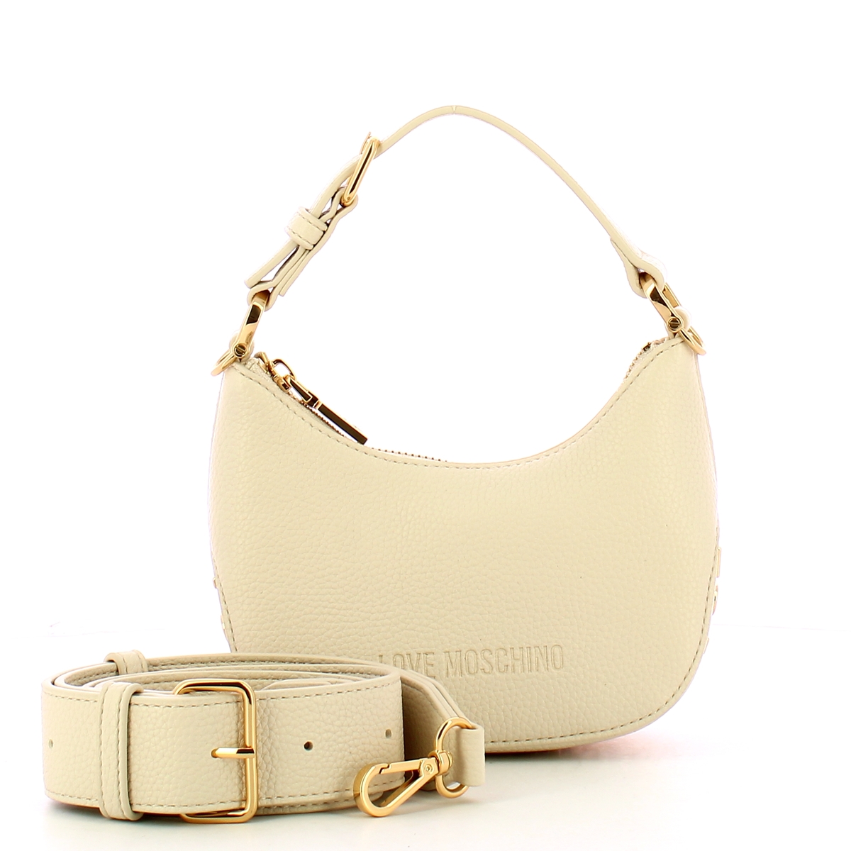 Love Moschino Hobo Bag a mano Mini Avorio - 4 Love Moschino Hobo Bag a mano Mini Avorio - 4