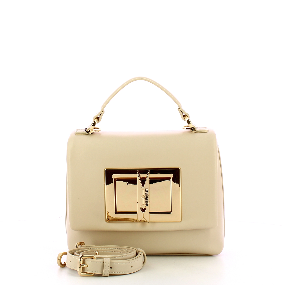 Love Moschino Borsetta a mano Clothespin Avorio - 4