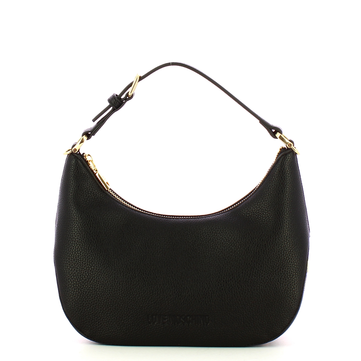 Love Moschino Hobo Bag Giant Logo Nero Oro - 1