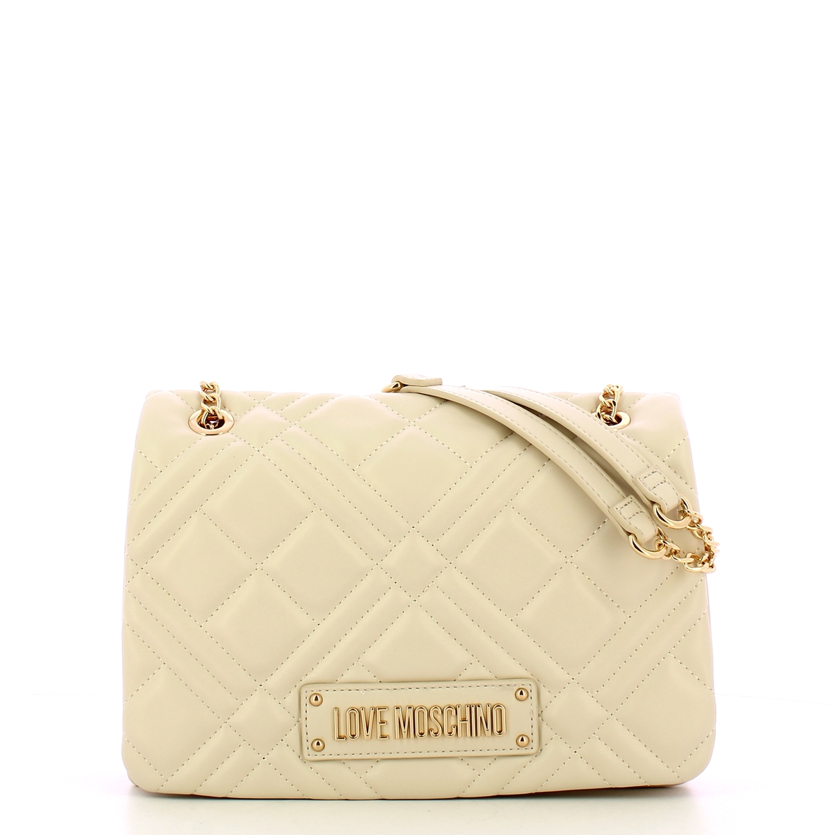 Love Moschino Borsa a tracolla Quilted Avorio - 1