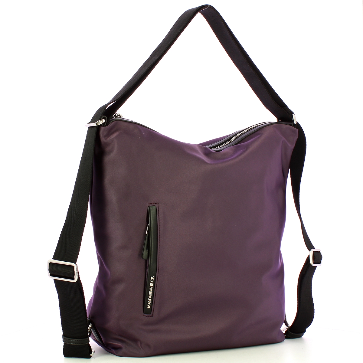 Mandarina Duck Hobo Bag Trasformabile Hunter Plum Perfect - 2