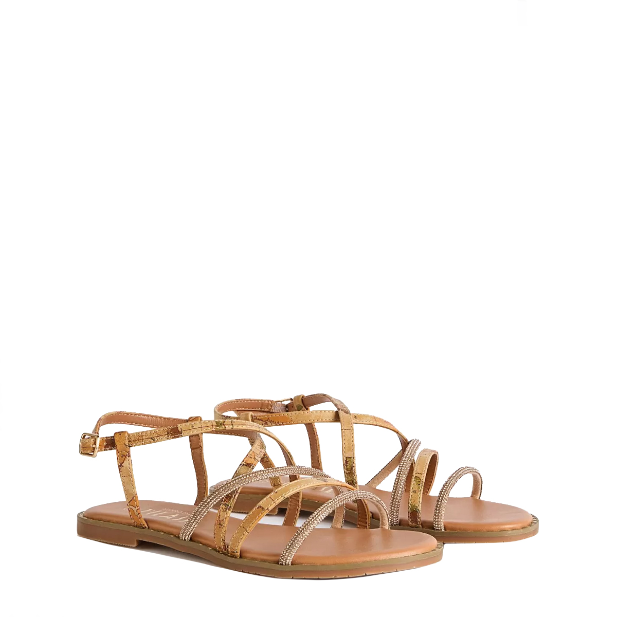 Alviero Martini 1a Classe Sandali con strass Geo Classic Naturale - 2
