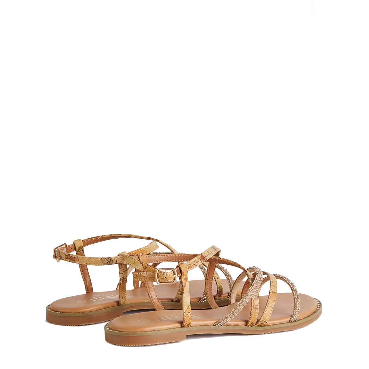 Alviero Martini 1a Classe Sandali con strass Geo Classic Naturale - 3