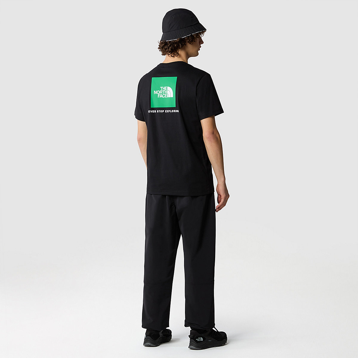 The North Face T-Shirt Redbox TNF Black Optic Emerald - 5