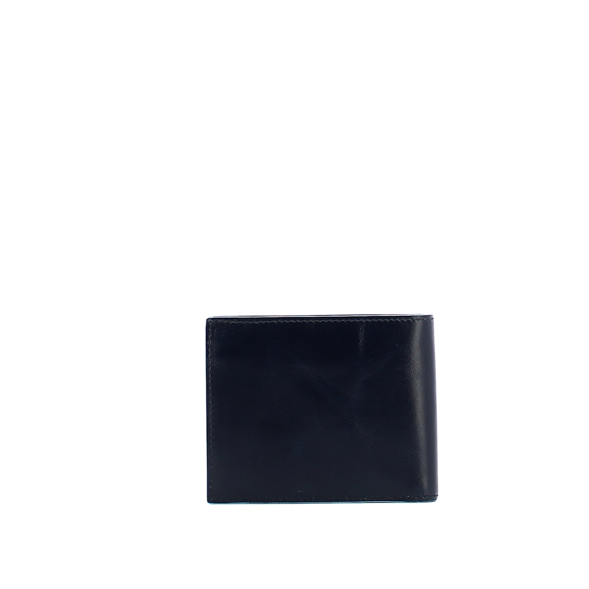 Men wallet with coin pouch Blue Square